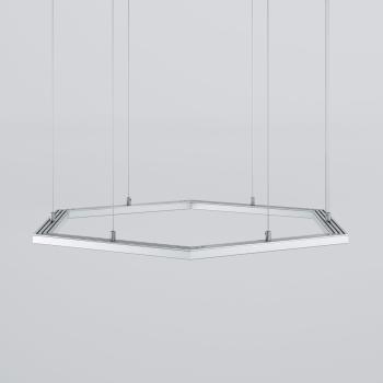 Hexagon LED Pendelleuchte ✓ Moderne Beleuchtung im Fitnessstudio ✓ Wabenförmiger LED-Deckenleuchter für stylische Trainingsbereiche.